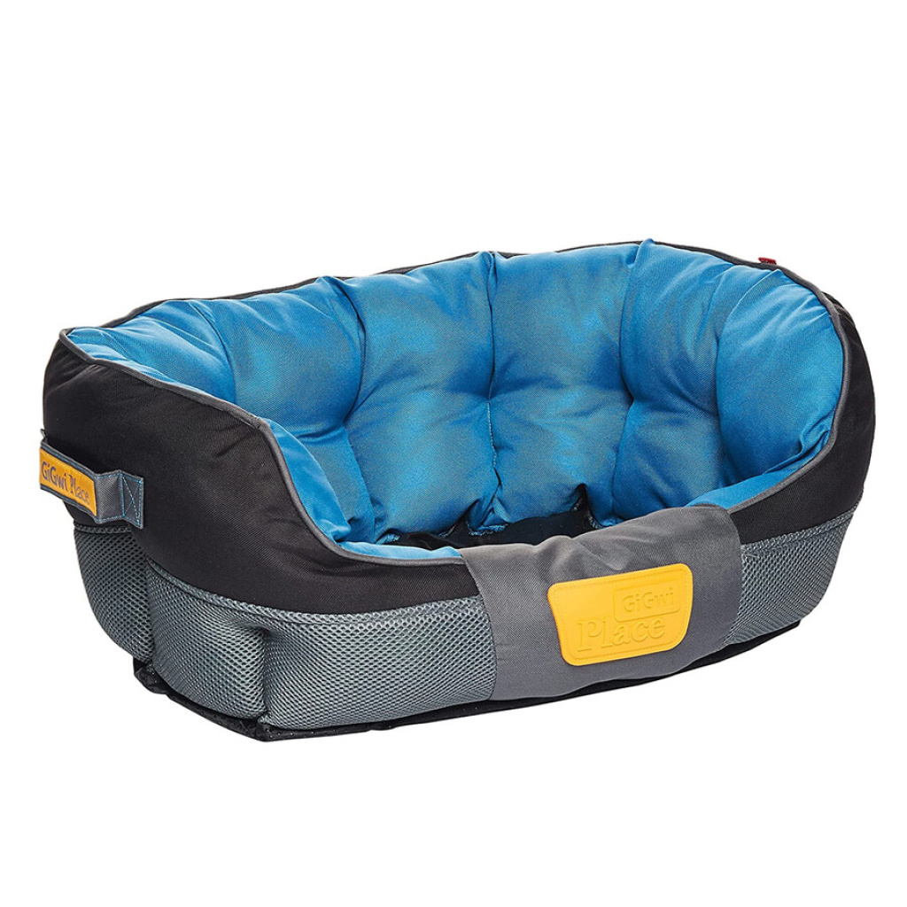 GiGwi Kanvas Kedi ve Köpek Yatağı ‎60x40x25cm (Mavi) [M]