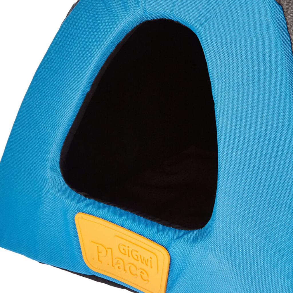 GiGwi Kanvas Üçgen Kedi ve Köpek Yatağı 40x40x33cm (Mavi) [S]