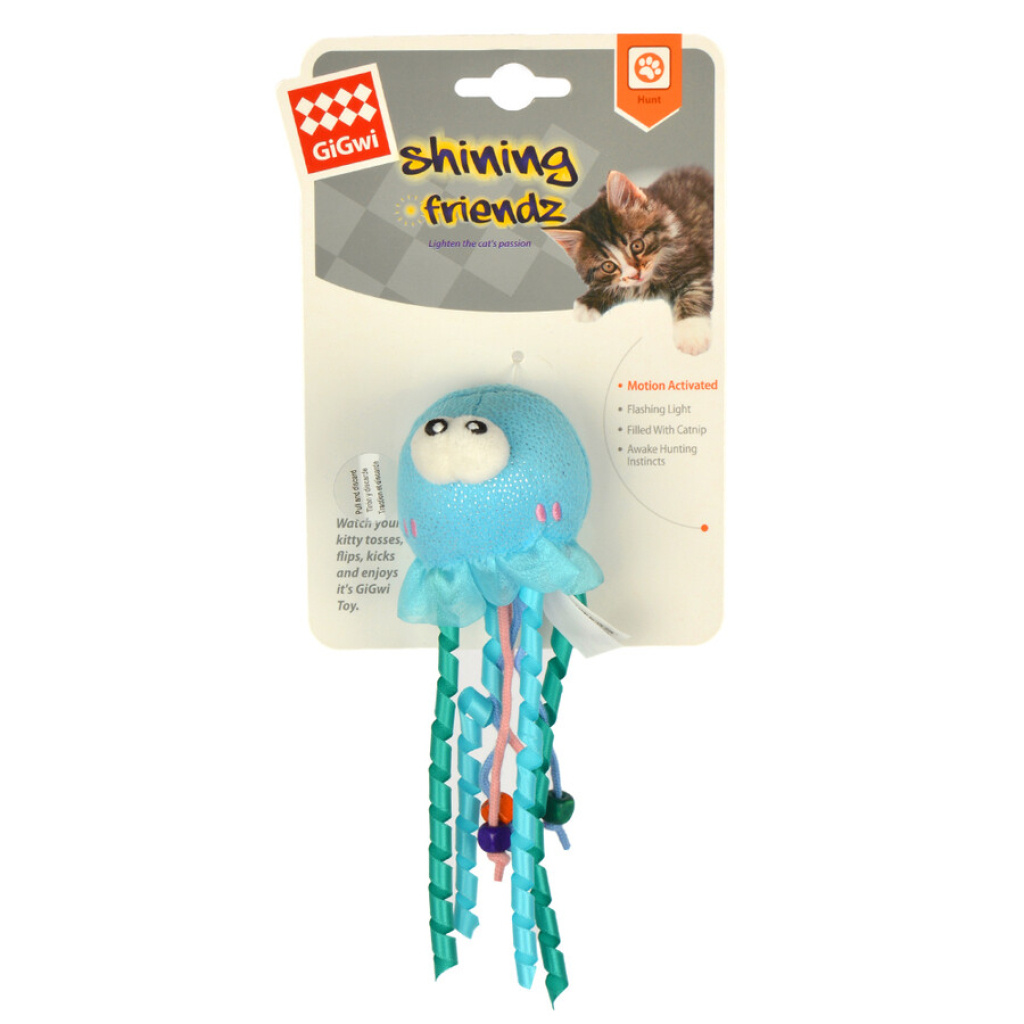 GiGwi Catnipli ve Işıklı Denizanası Kedi Oyuncağı