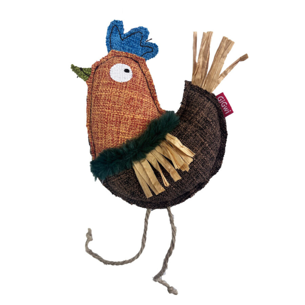 GiGwi Catnipli Tavuk Kedi Oyuncağı 16,51x11,94x4,32cm