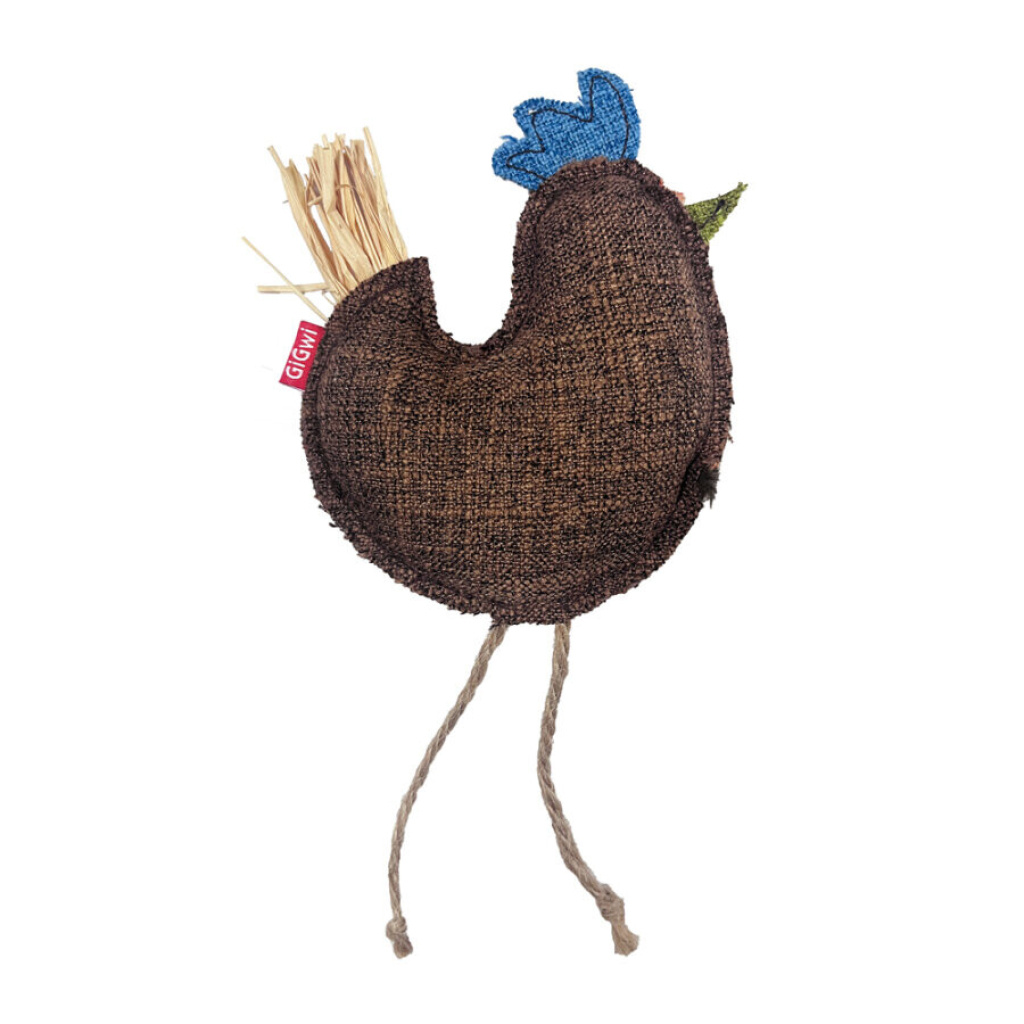 GiGwi Catnipli Tavuk Kedi Oyuncağı 16,51x11,94x4,32cm