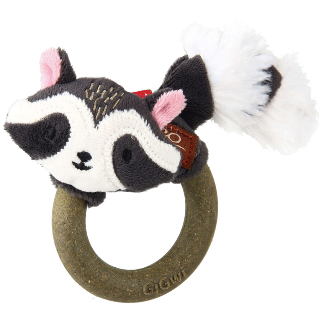 GiGwi Catch&Scratch Rakun Peluş Kedi Oyuncağı 11cm
