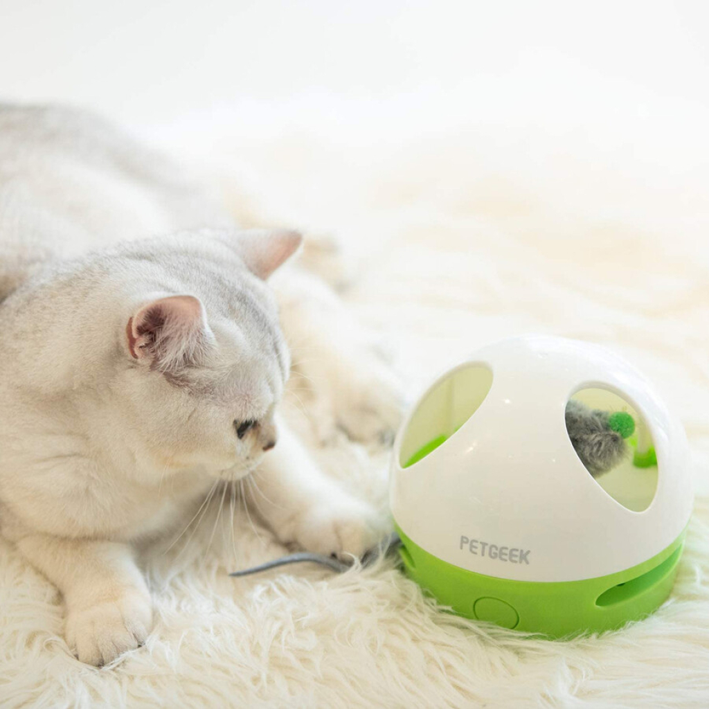 GiGwi İnteraktif Sesli Saklanan Fare Kedi Oyuncağı 12cm