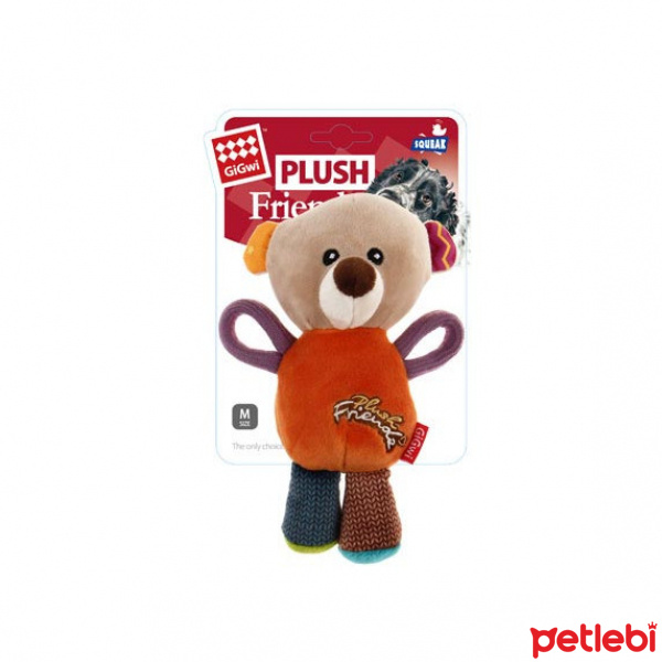 GiGwi Sesli Peluş Ayı Köpek Oyuncağı 17cm