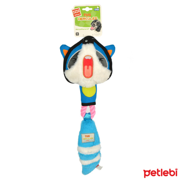GiGwi Peluş Rakun ve Diş İpli Köpek Oyuncağı 50cm