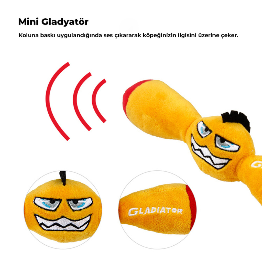 GiGwi Peluş Köpek Oyuncak Seti 16x26x7,5cm