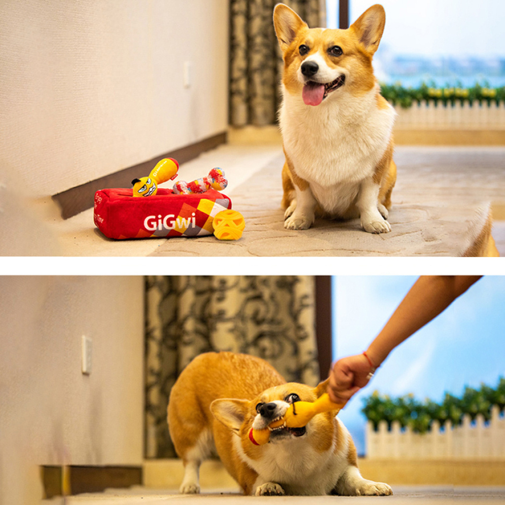 GiGwi Peluş Köpek Oyuncak Seti 16x26x7,5cm