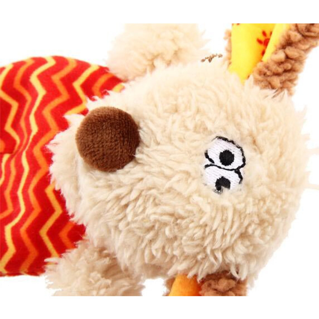 GiGwi Sesli Peluş Fare Köpek Oyuncağı 15cm (Kırmızı)