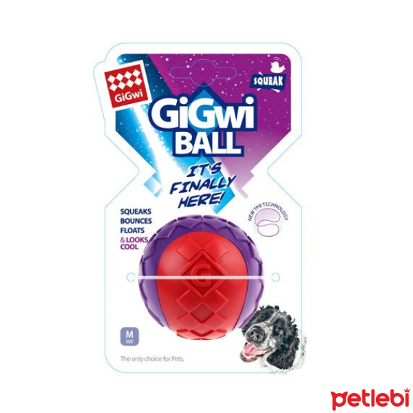 Gigwi Ball Sert Top Köpek Oyuncağı 6cm (Karışık Renkli)