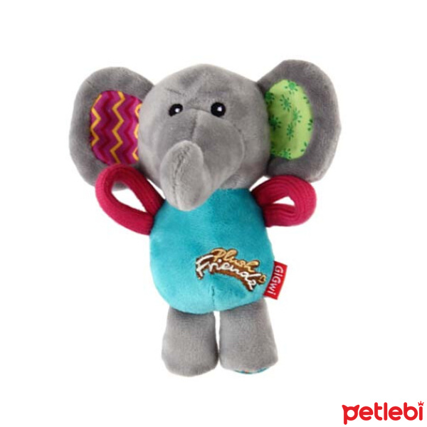 GiGwi Plush Friendz Sesli Peluş Fil Köpek Oyuncağı 16cm