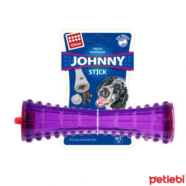 GiGwi Johnny Stick Kauçuk Köpek Çiğneme Oyuncağı 20cm (Mor)