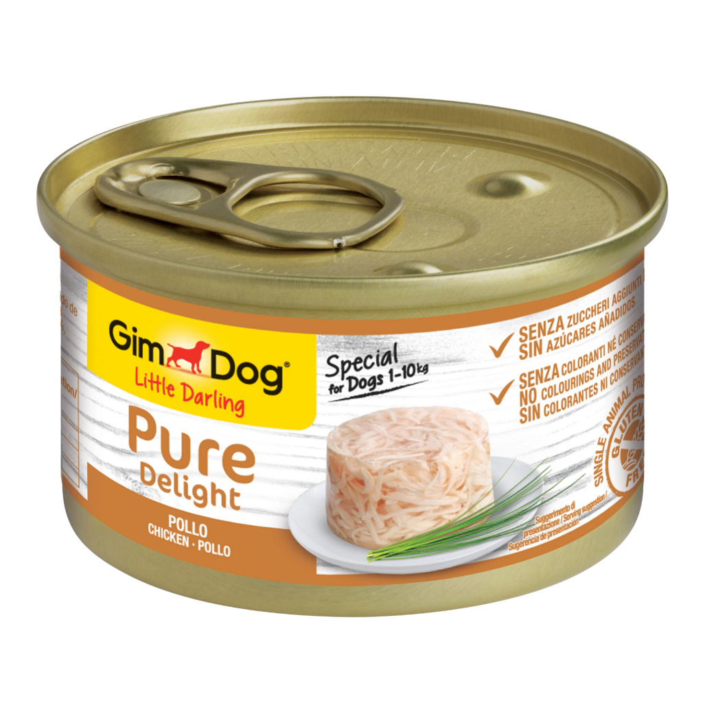 GimDog Pure Delight Jöle İçinde Tavuklu Yetişkin Köpek Konservesi 150gr
