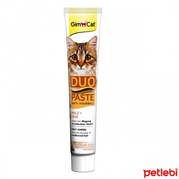GimCat Duo Anti-Hairball Tüy Sağlığı için Peynirli Kedi Macunu 50gr