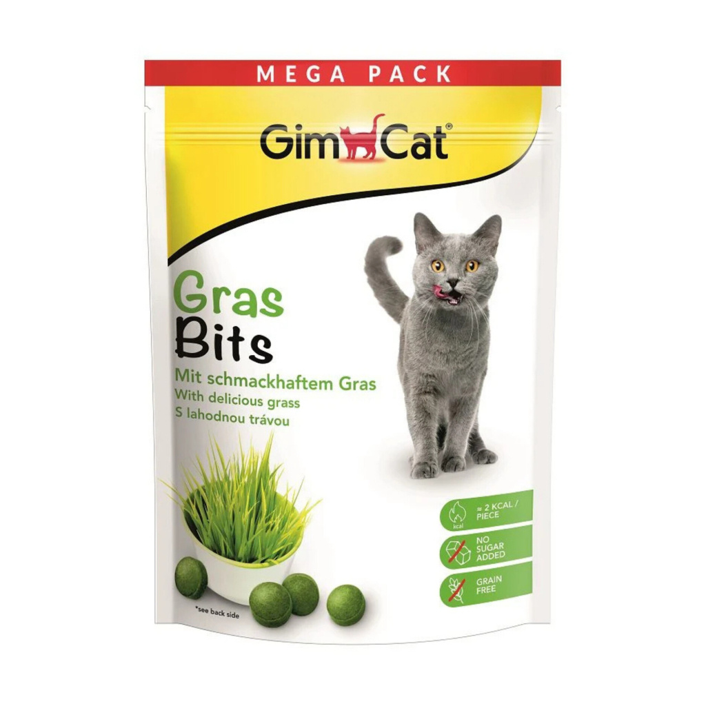 GimCat Gras-Bits Çimen Aromalı Sindirim Sistemi Destekleyici Şekersiz Kedi Ödül Maması 425gr