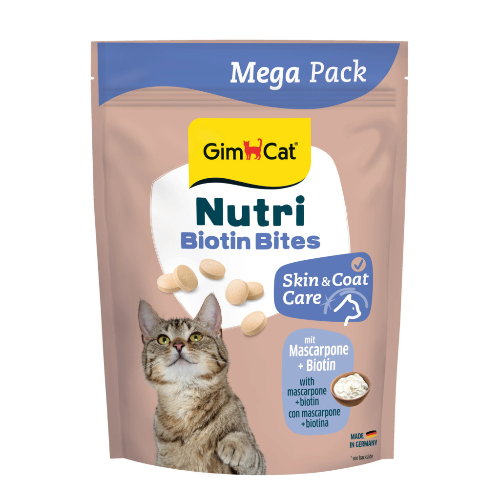 GimCat Nutri Skin Coat Biyotinli Mascarpone Peynirli Kedi Ödül Maması 425gr