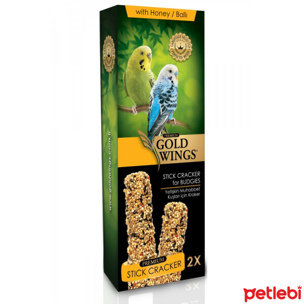 Gold Wings Premium Ballı Yetişkin Muhabbet Kuşu Krakeri (2'li)