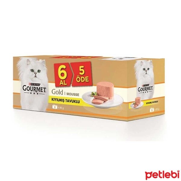 Gourmet Gold Kıyılmış Tavuklu Kedi Konservesi 85gr (6 AL 5 ÖDE)