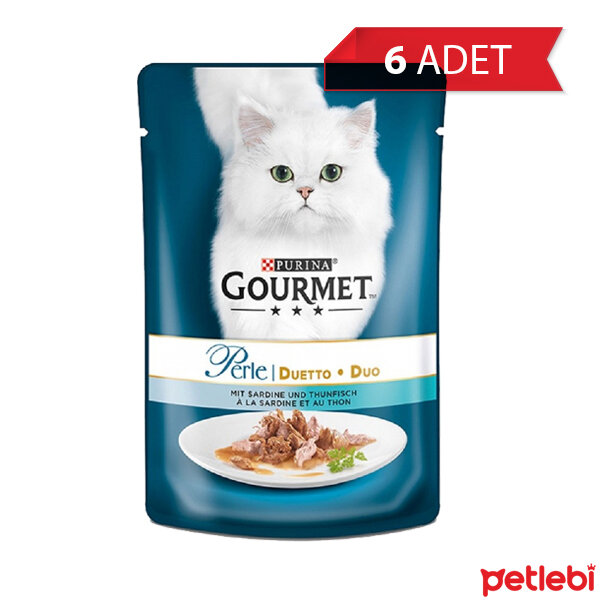 Gourmet Perle Parça Etli Izgara Ton Balıklı Yetişkin Kedi Konservesi 85gr (6 Adet)