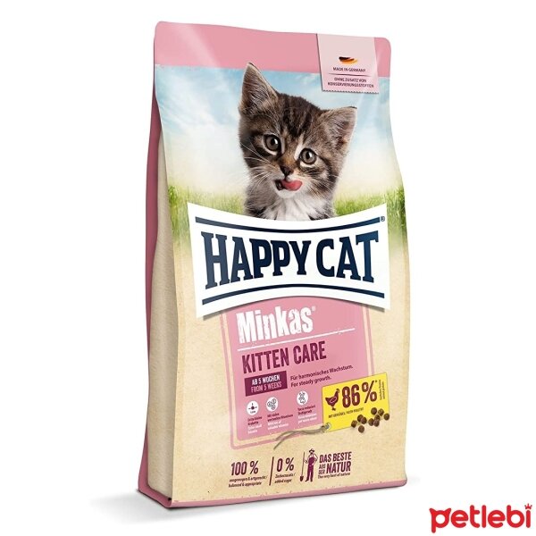 Happy Cat Minkas Kitten Care Tavuklu Yavru Kedi Maması 1,5kg