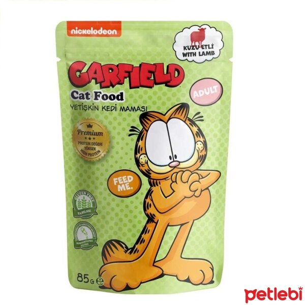 Garfield Kuzu Etli Tahılsız Yetişkin Kedi Konservesi 85gr
