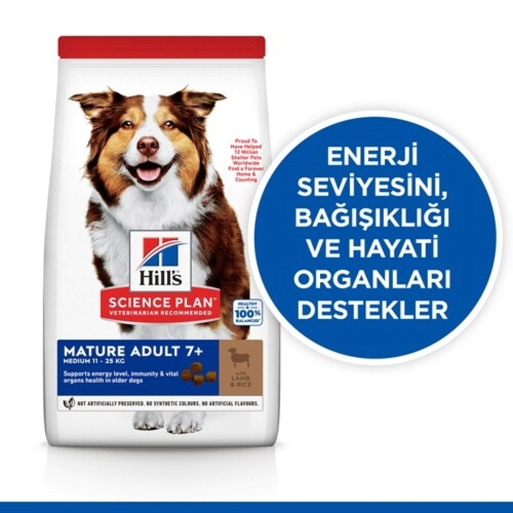 Hill's SCIENCE PLAN 7+ Kuzulu Orta Irk Yaşlı Köpek Maması 2,5kg