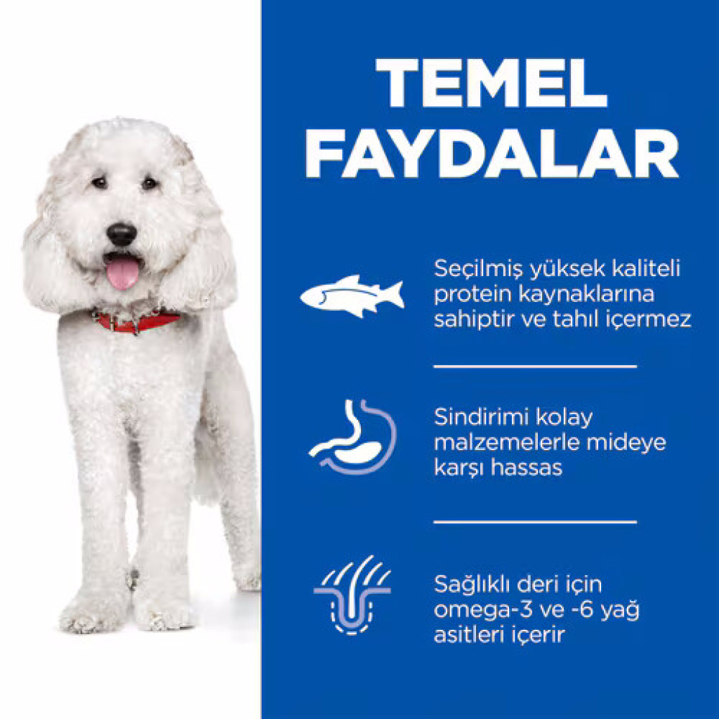 Hill's SCIENCE PLAN Hipoalerjenik Somonlu Orta Irk Yetişkin Köpek Maması 2,5kg