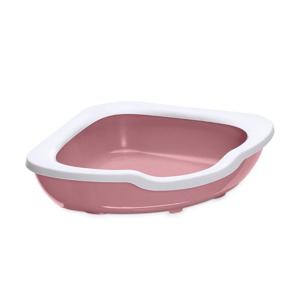 IMAC Fred Köşe Açık Kedi Tuvaleti 51x51x15,5cm (Karışık Renkli)