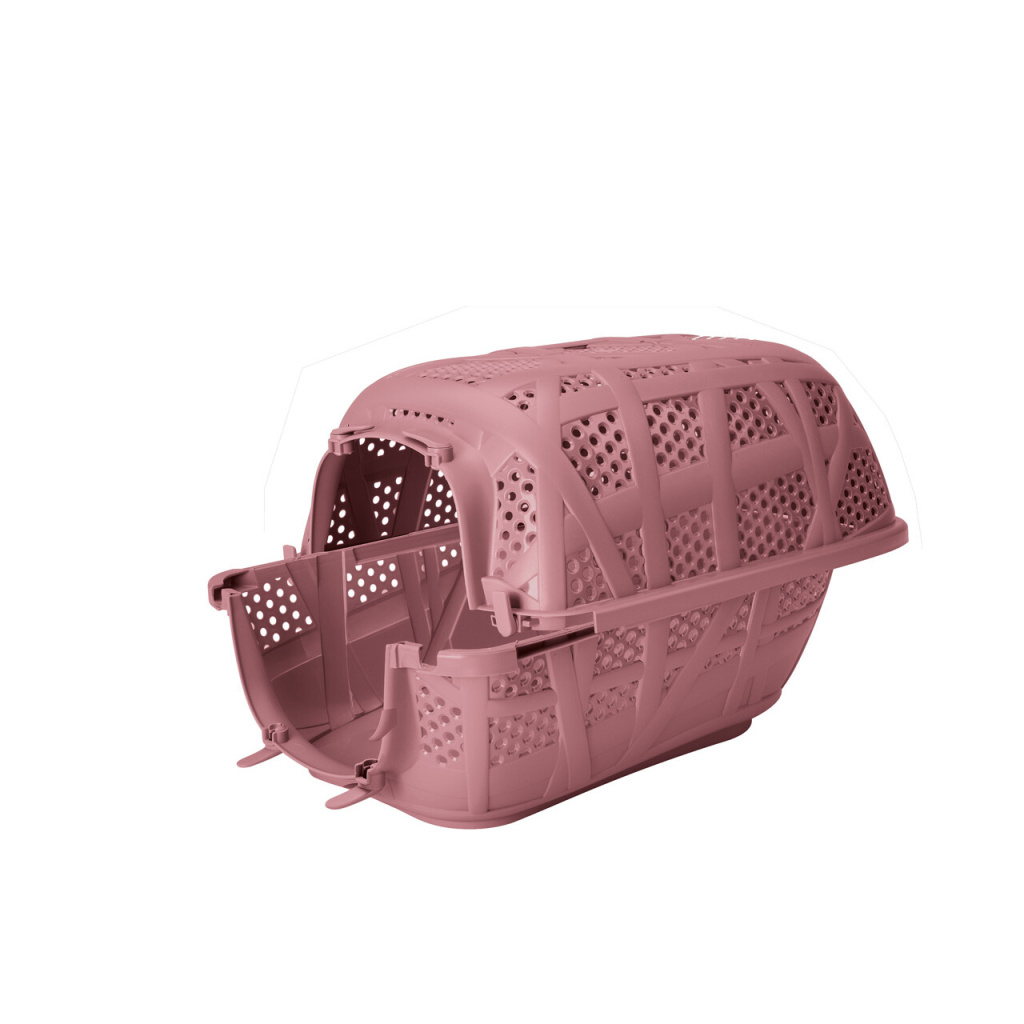IMAC Carry Sport Metal Kapılı Kedi ve Küçük Irk Köpek Taşıma Çantası 48,5x34x32cm (Pembe)
