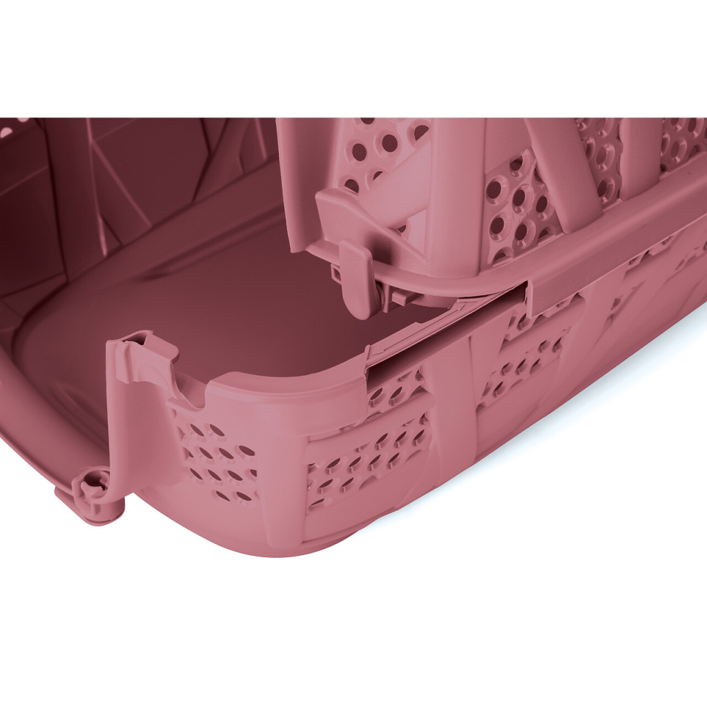 IMAC Carry Sport Metal Kapılı Kedi ve Küçük Irk Köpek Taşıma Çantası 48,5x34x32cm (Pembe)