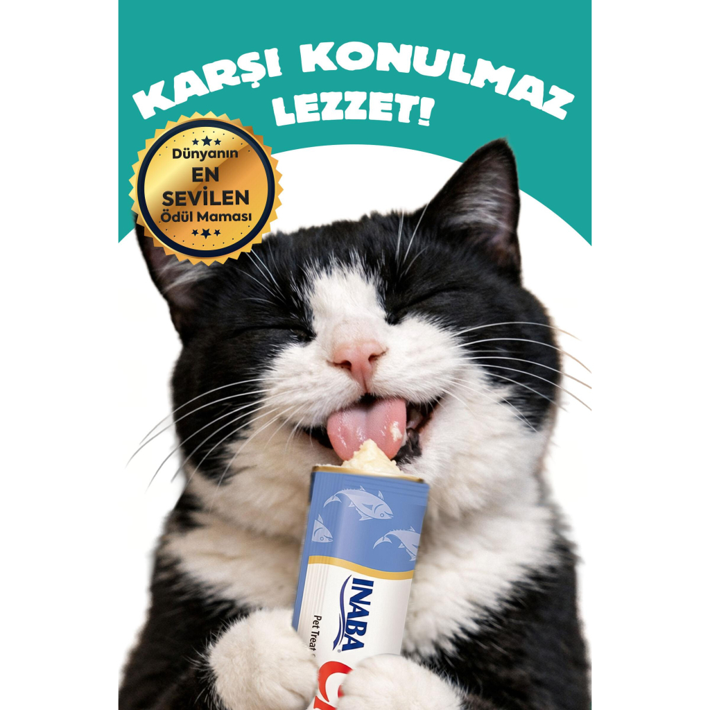 INABA CIAO Churu Cream Tavuklu ve Yengeçli Krema Kedi Ödül Maması 14gr (4'lü)