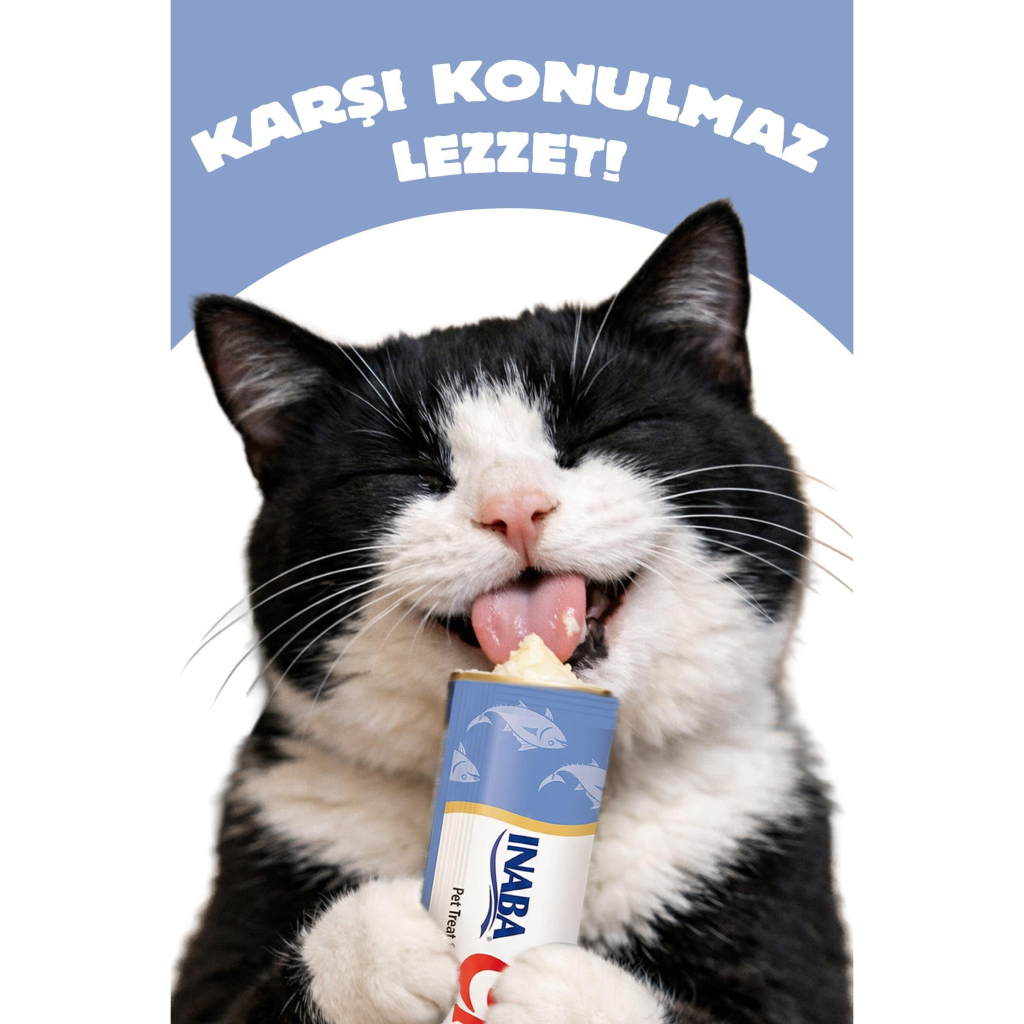INABA CIAO Churu Cream Ton Balıklı Krema Kedi Ödül Maması 14gr (4'lü)