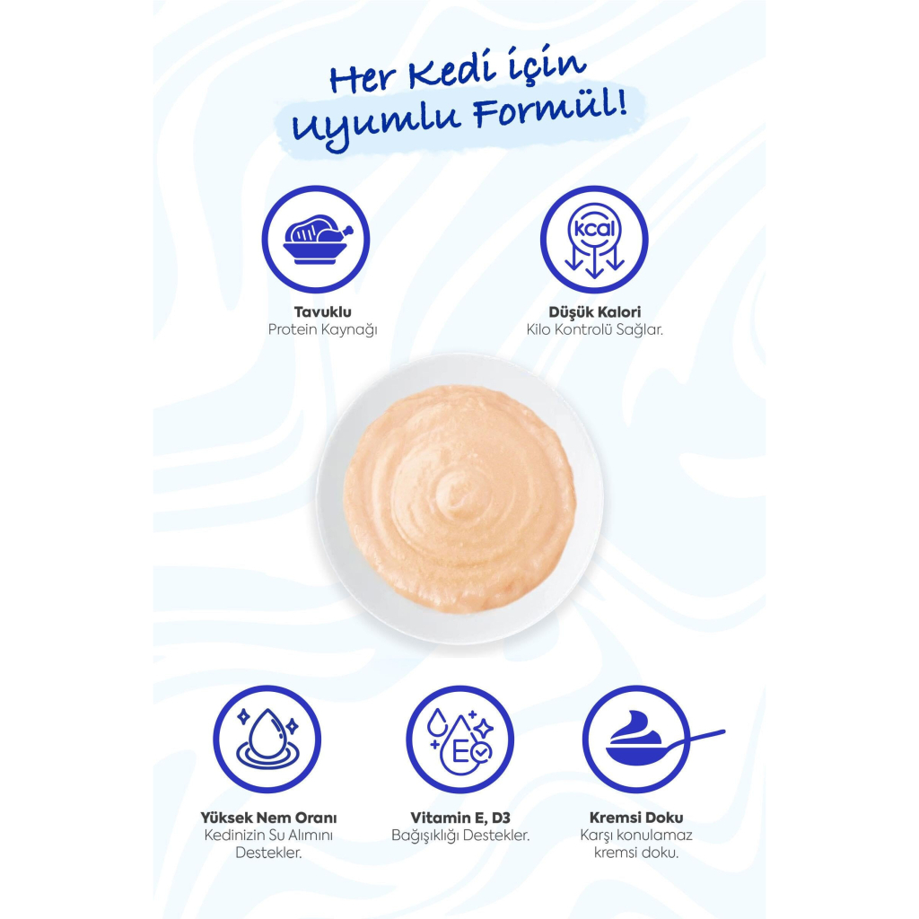 INABA CIAO Churu Cream Tavuklu Krema Kedi Ödül Maması 14gr (4'lü)