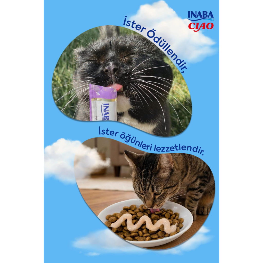INABA CIAO Churu Cream Tavuklu Krema Kedi Ödül Maması 14gr (4'lü)