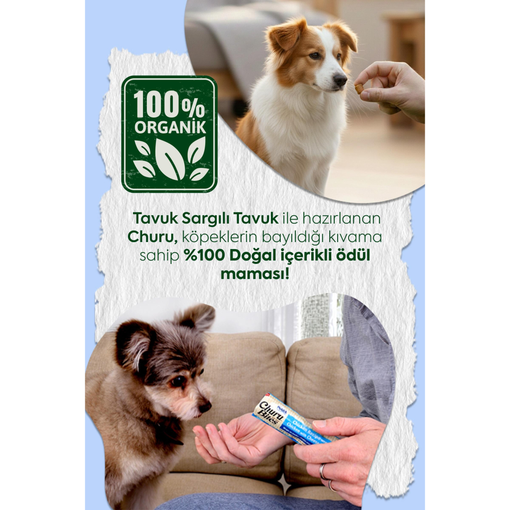INABA Churu Bites Tavuklu Köpek Ödül Maması (8 Adet)