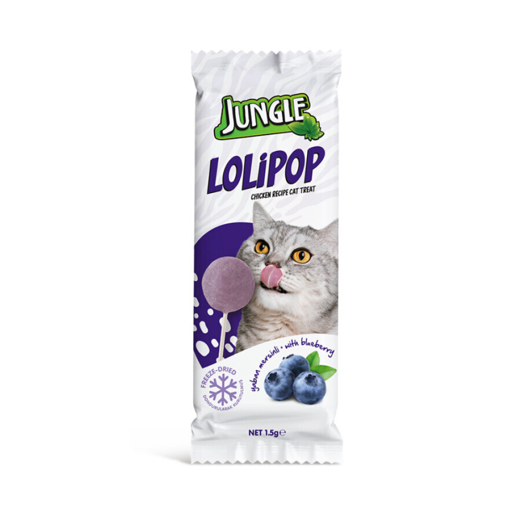 Jungle Yaban Mersinli Lolipop Kedi Ödül Maması 1,5gr (12'li)