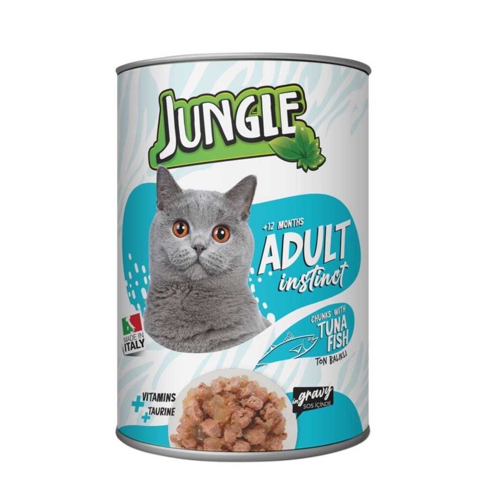 Jungle Ton Balıklı Yetişkin Kedi Konservesi 415gr