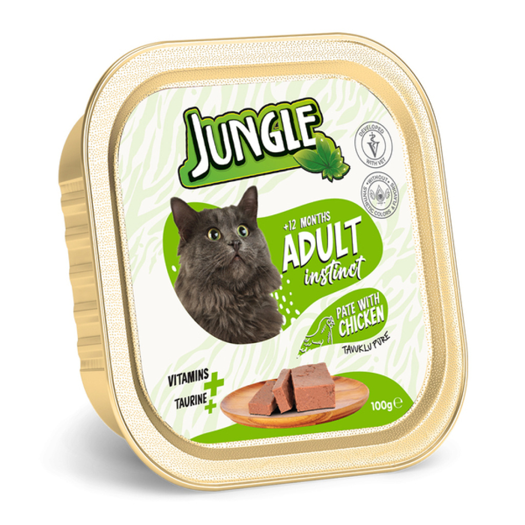 Jungle Tavuklu Ezme Yetişkin Kedi Konservesi 100gr