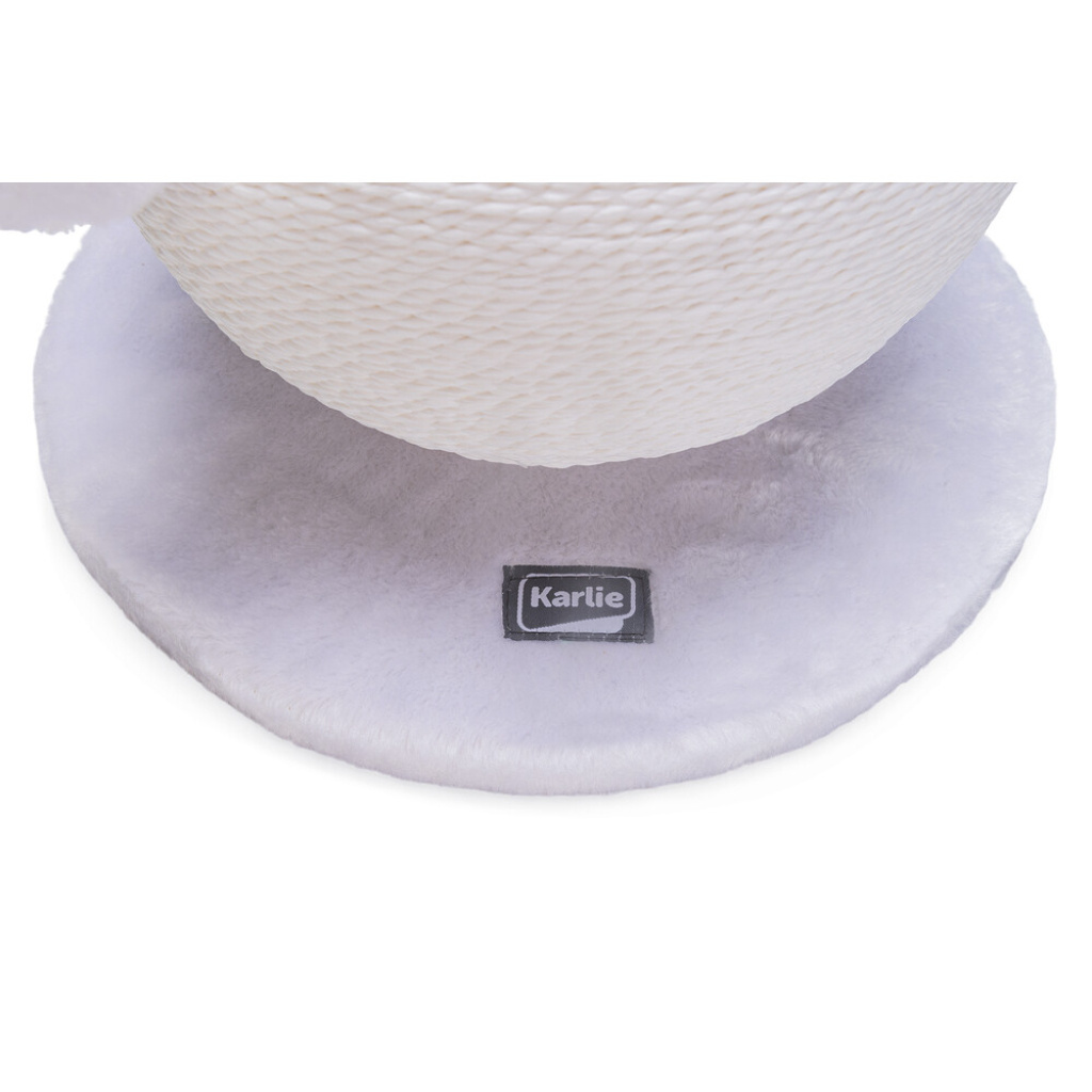 Karlie Bolly Küre Kedi Tırmalama Tahtası 30,5cm (Beyaz)