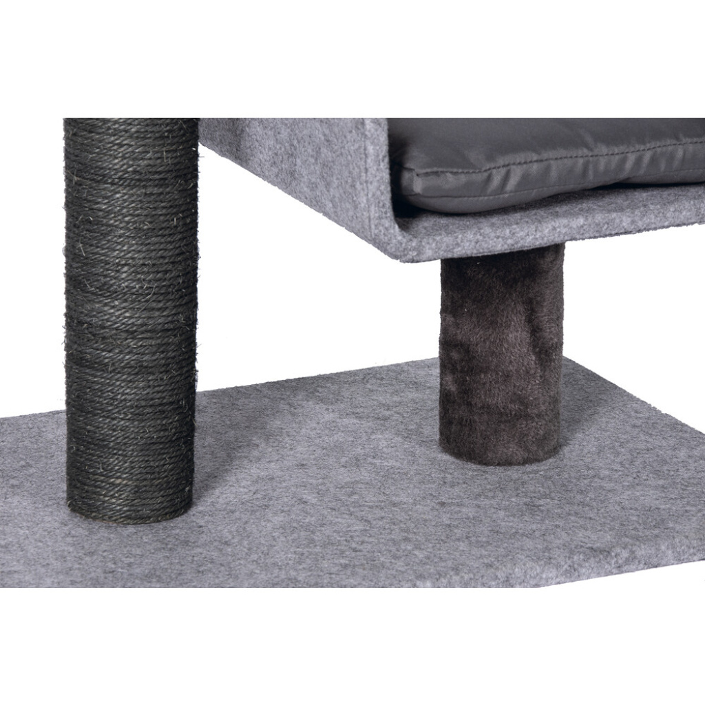 Karlie Tırmalama Tahtalı Kedi Evi 60x40x82cm (Gri)