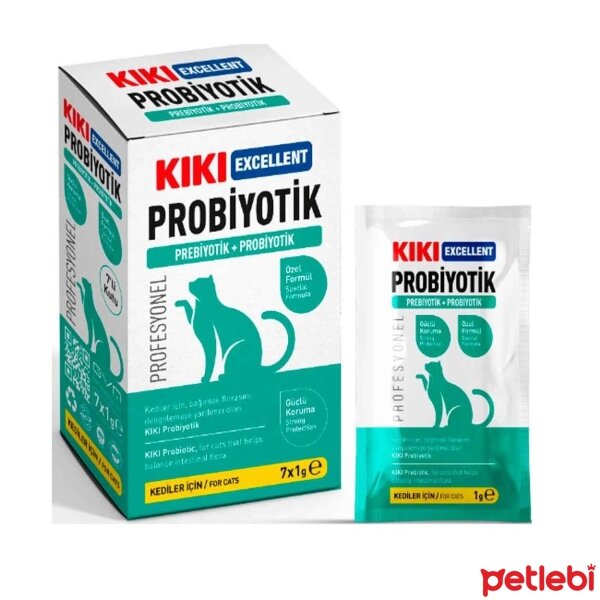 KIKI Excellent Kediler İçin Toz Prebiyotik ve Probiyotik 7x1gr