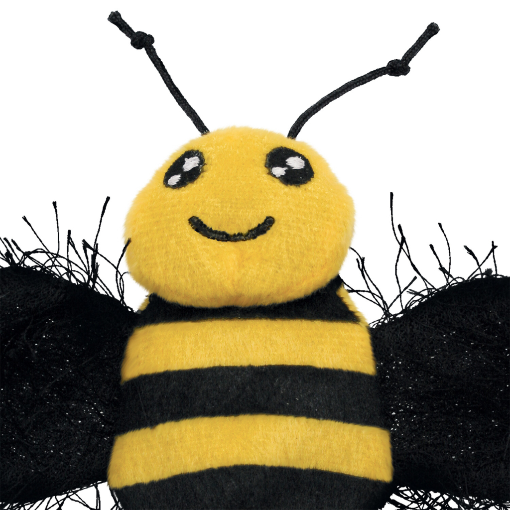 Kong Better Buzz Catnipli Hışırtılı Arı Peluş Kedi Oyuncağı 12cm