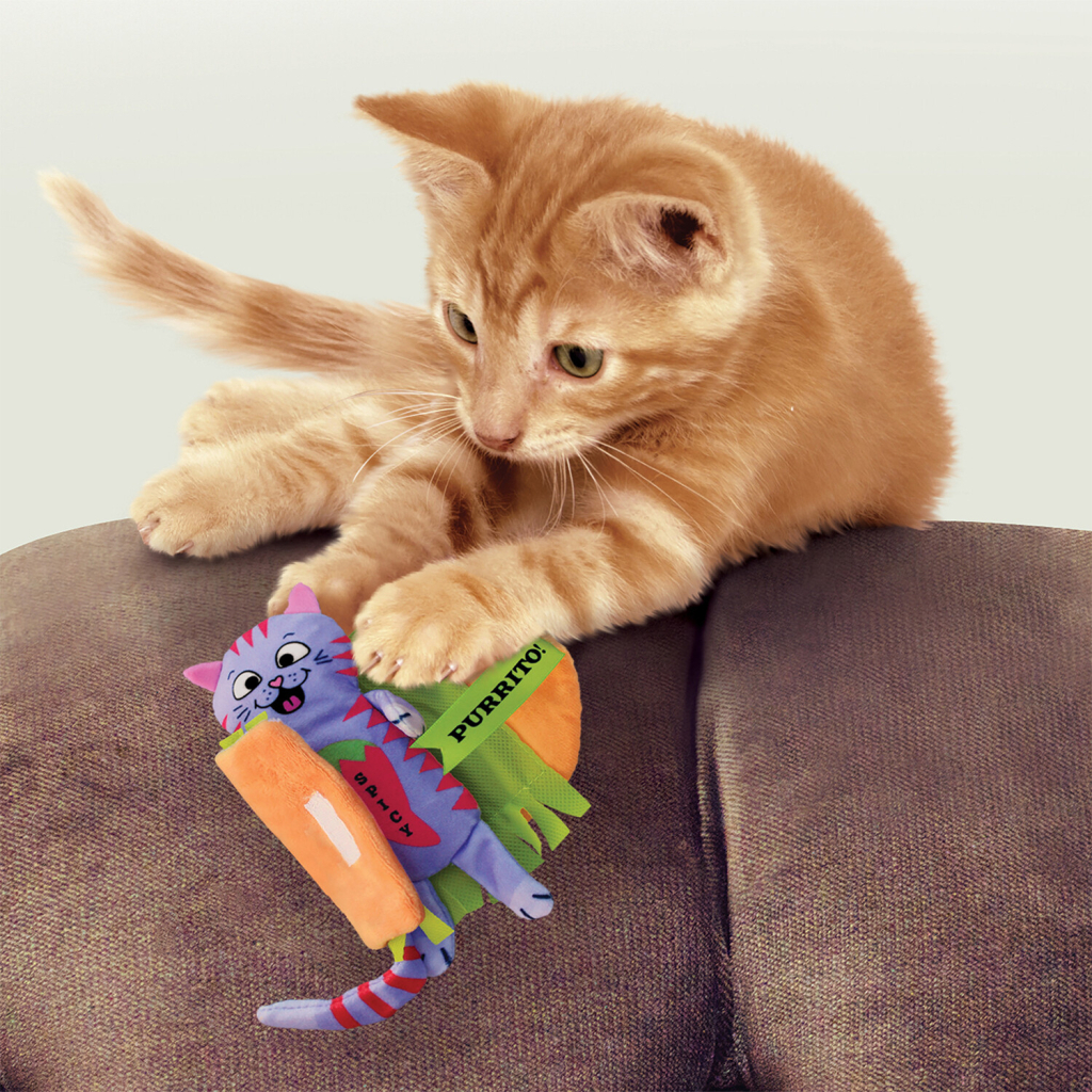 Kong Pull-A-Partz Catnipli Hışırtılı Peluş Kedi Oyuncağı 2,5x5,5x14cm