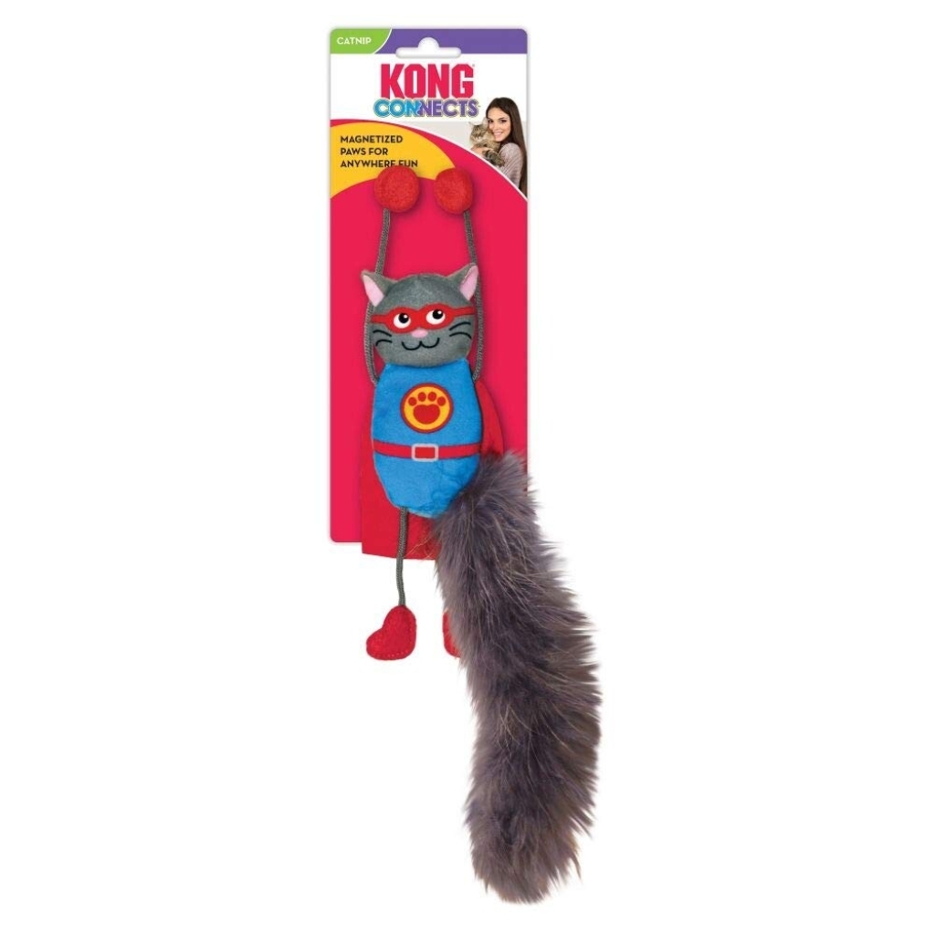 Kong Connects Magnicat Catnipli Hışırtılı Peluş Kedi Oyuncağı 2,5x7,6x30,5cm
