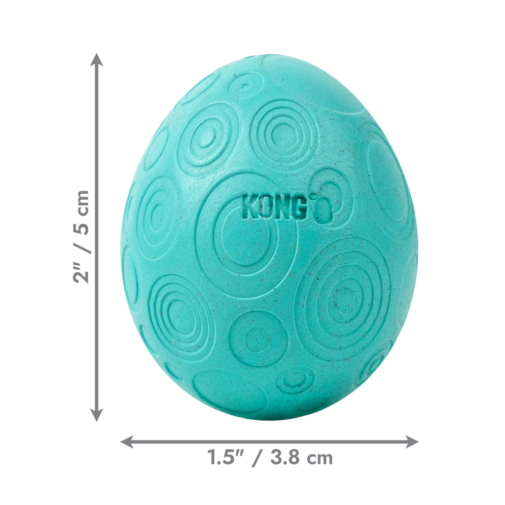 Kong Infused İnteraktif Yumurta Kedi Oyuncağı 3,8x3,8x5cm (2'li)