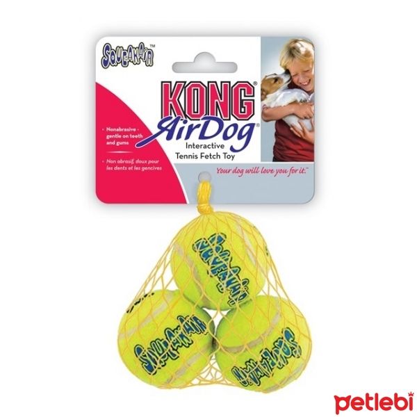Kong Air Sesli Tenis Topu Köpek Oyuncağı 5cm (3'lü) [S]