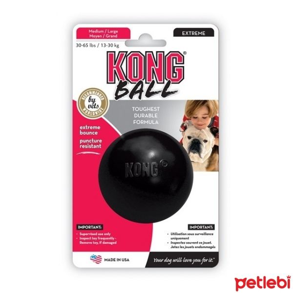 Kong Extreme Kauçuk Köpek Oyun Topu 8cm [M/L]
