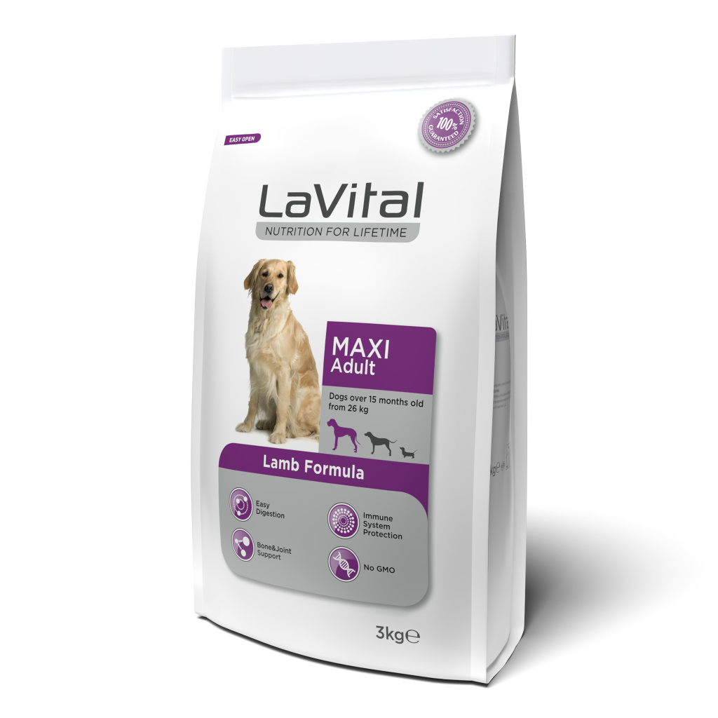 LaVital Kuzulu Büyük Irk Yetişkin Köpek Maması 3kg