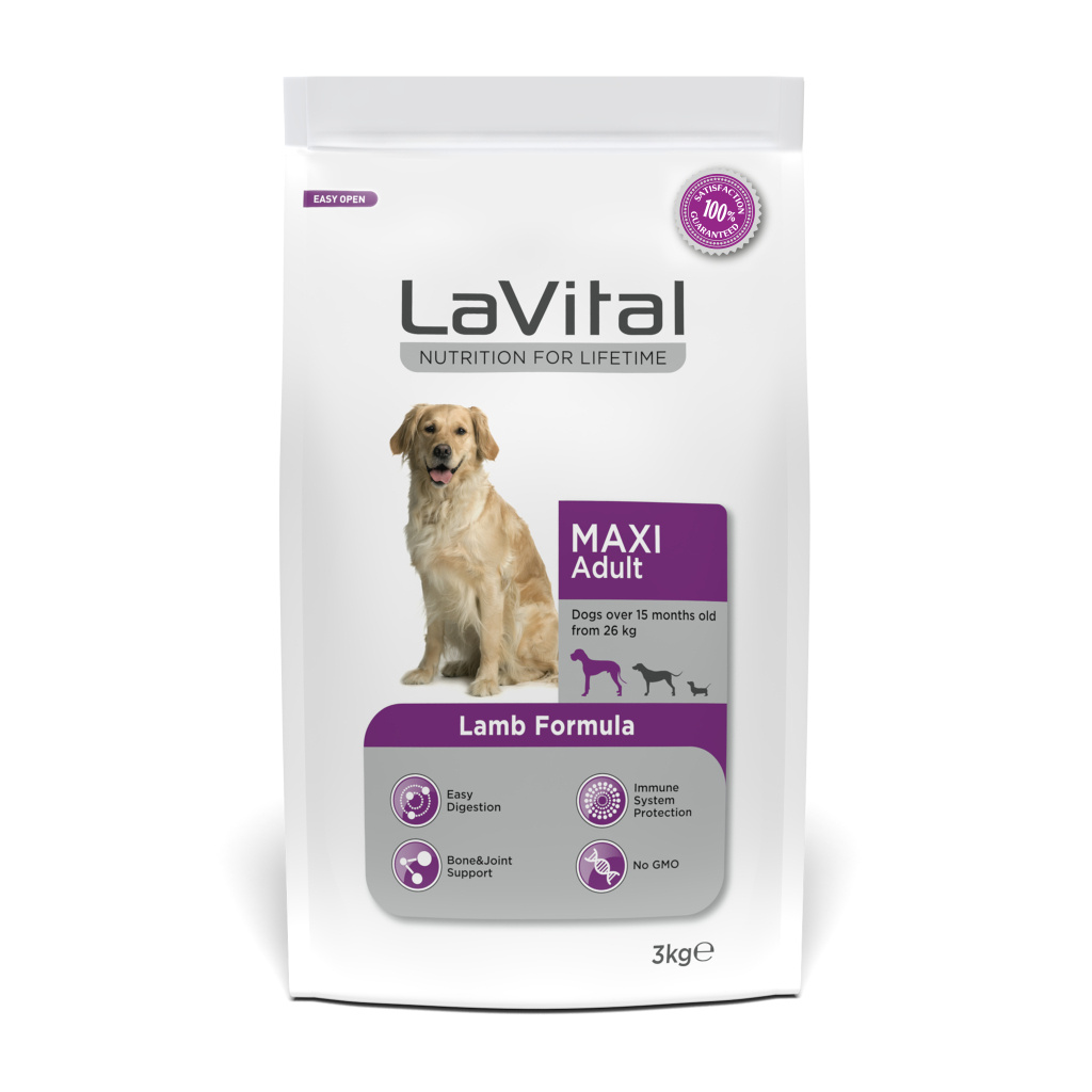 LaVital Kuzulu Büyük Irk Yetişkin Köpek Maması 3kg