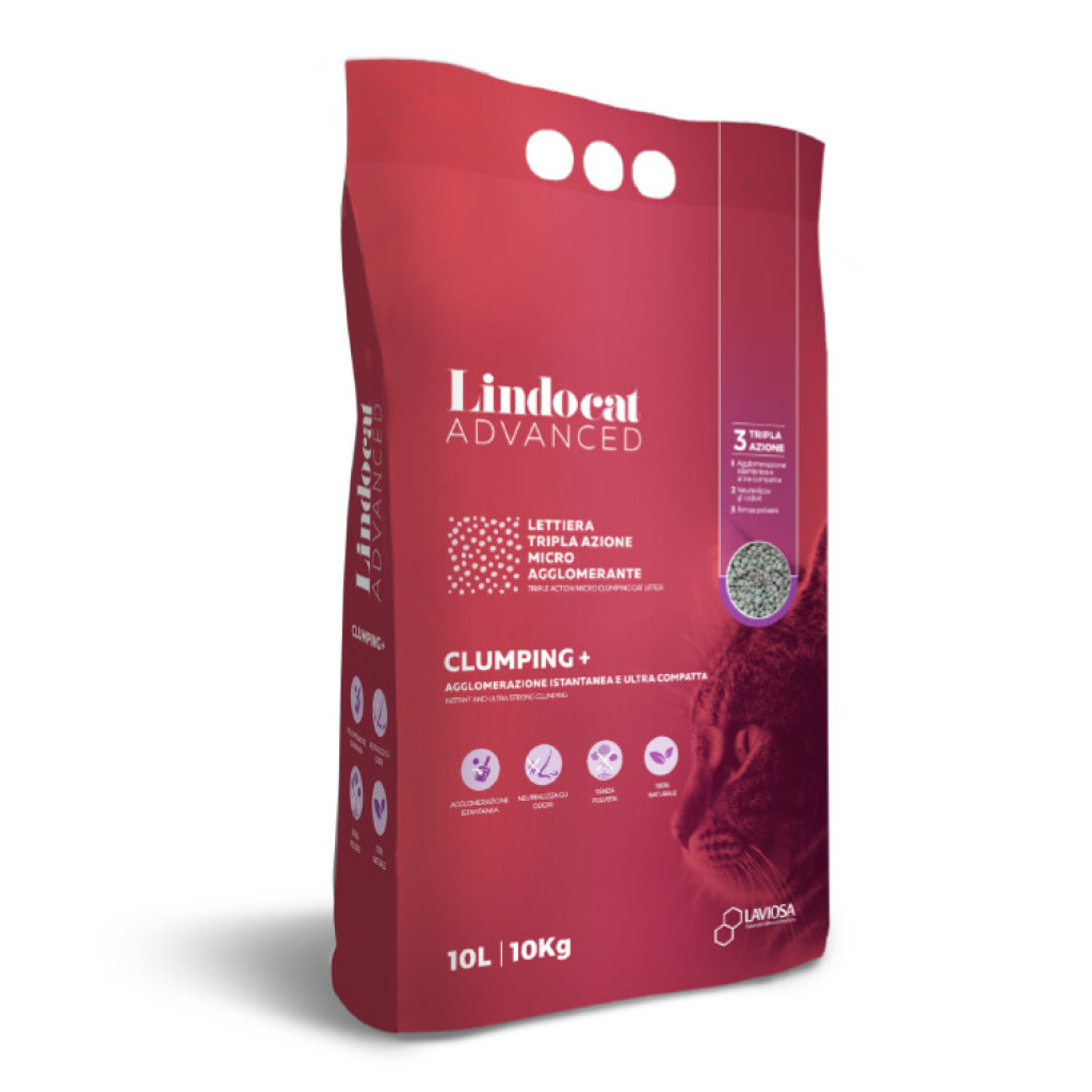 Lindocat Advanced Parfümsüz Ekstra Güçlü Topaklanan Bentonit Kedi Kumu 10lt