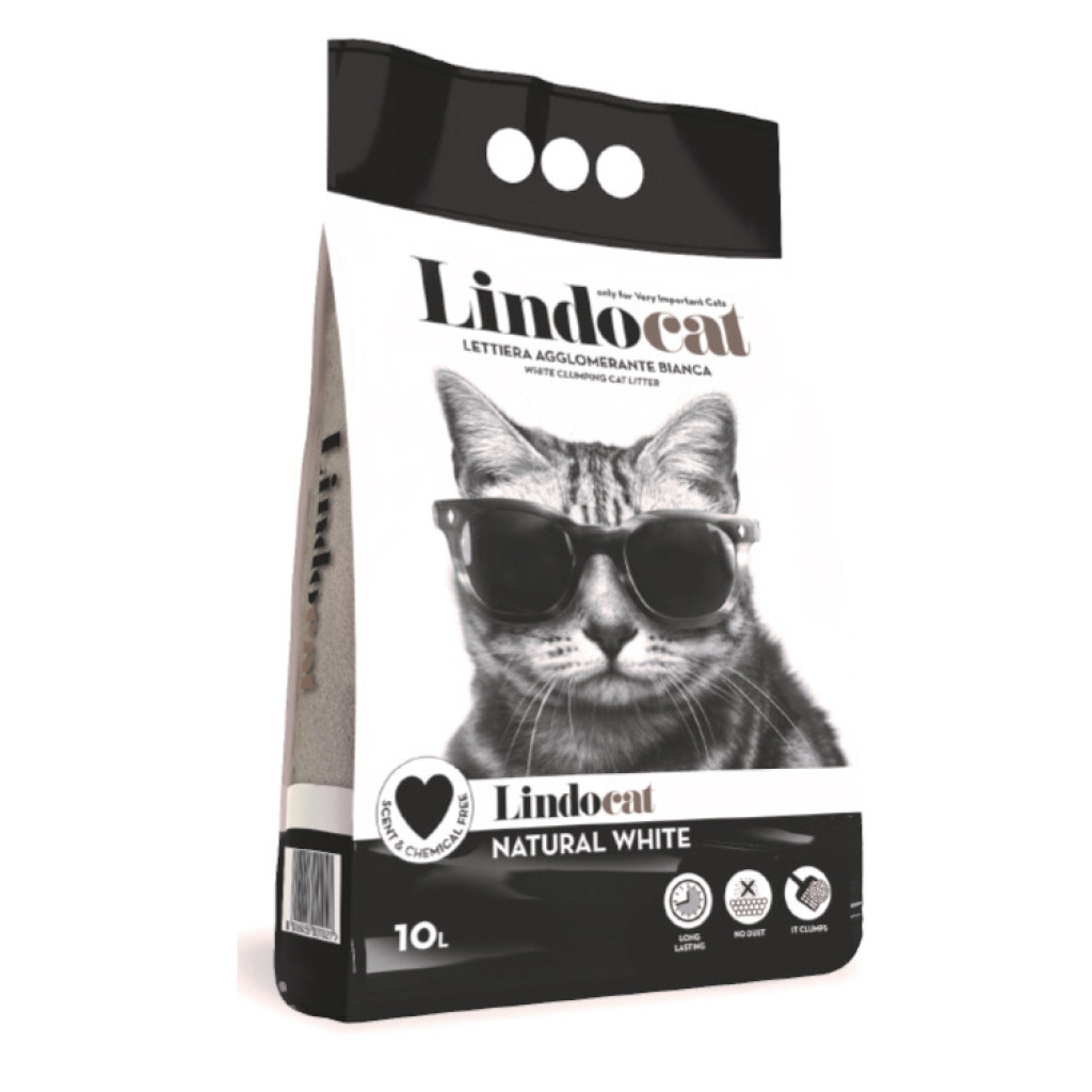 Lindocat Natural Kokusuz Kalın Taneli Erken Teşhis Formullü Bentonit Kedi Kumu 10lt